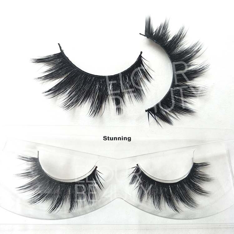 Private label faux mink volume 3d lash fiber China wholesale ED112